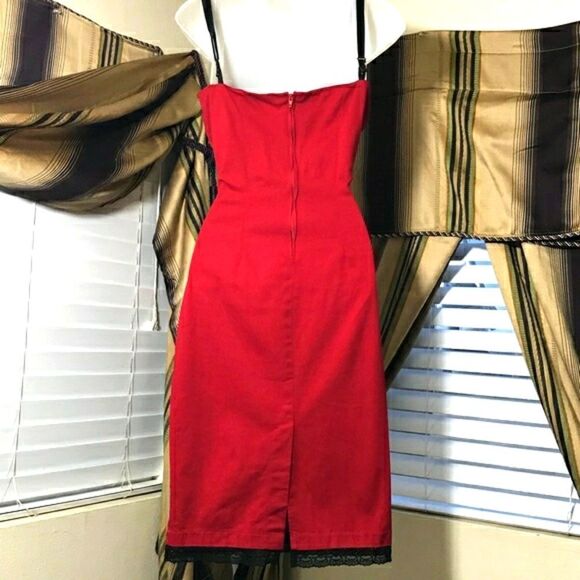 Retro Style Red and Black Dress by Lucky 13 - Picture 4 of 8